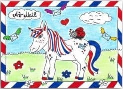 Postkarte Air Mail