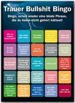 Postkarte Trauer Bullshit Bingo