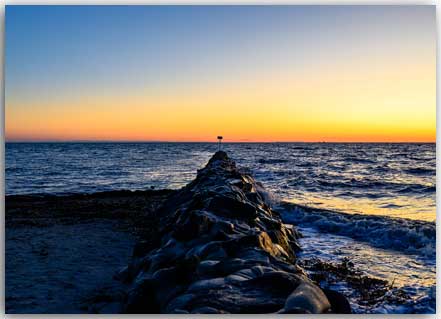 Postkarte Raue Nordsee