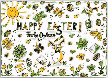 Postkarte Ostern