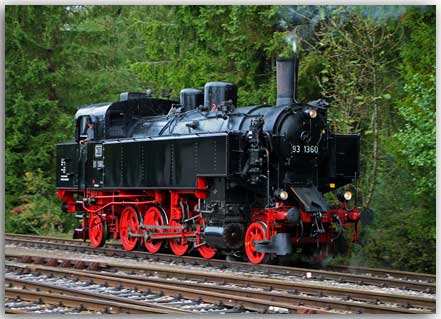 Postkarte Dampflok Wutachtalbahn