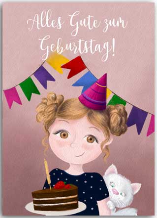 Postkarte Geburtstag